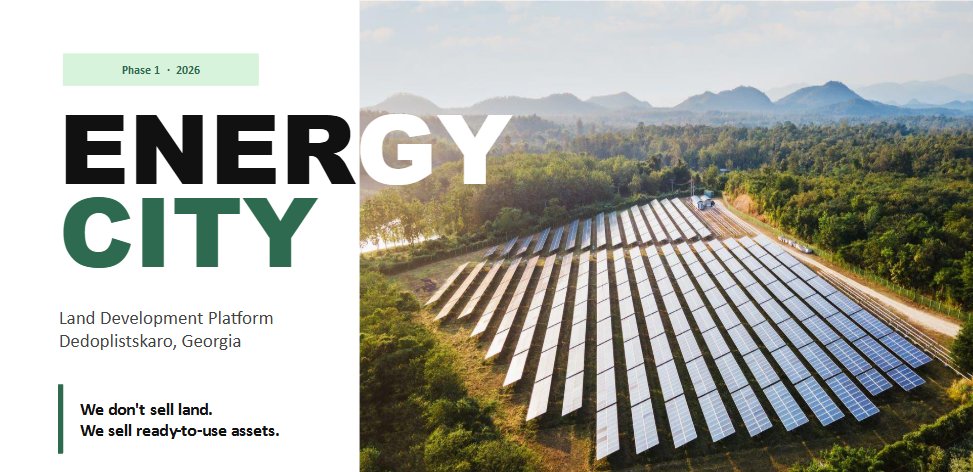 Energy City - Land Development Platform, Dedoplistskaro Georgia